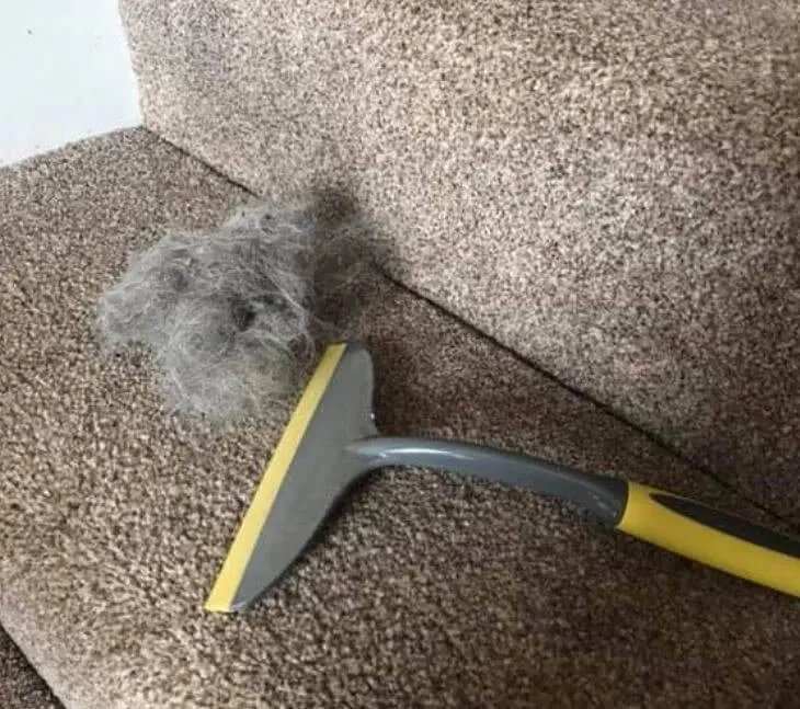 Gather Hair With a Squeegee