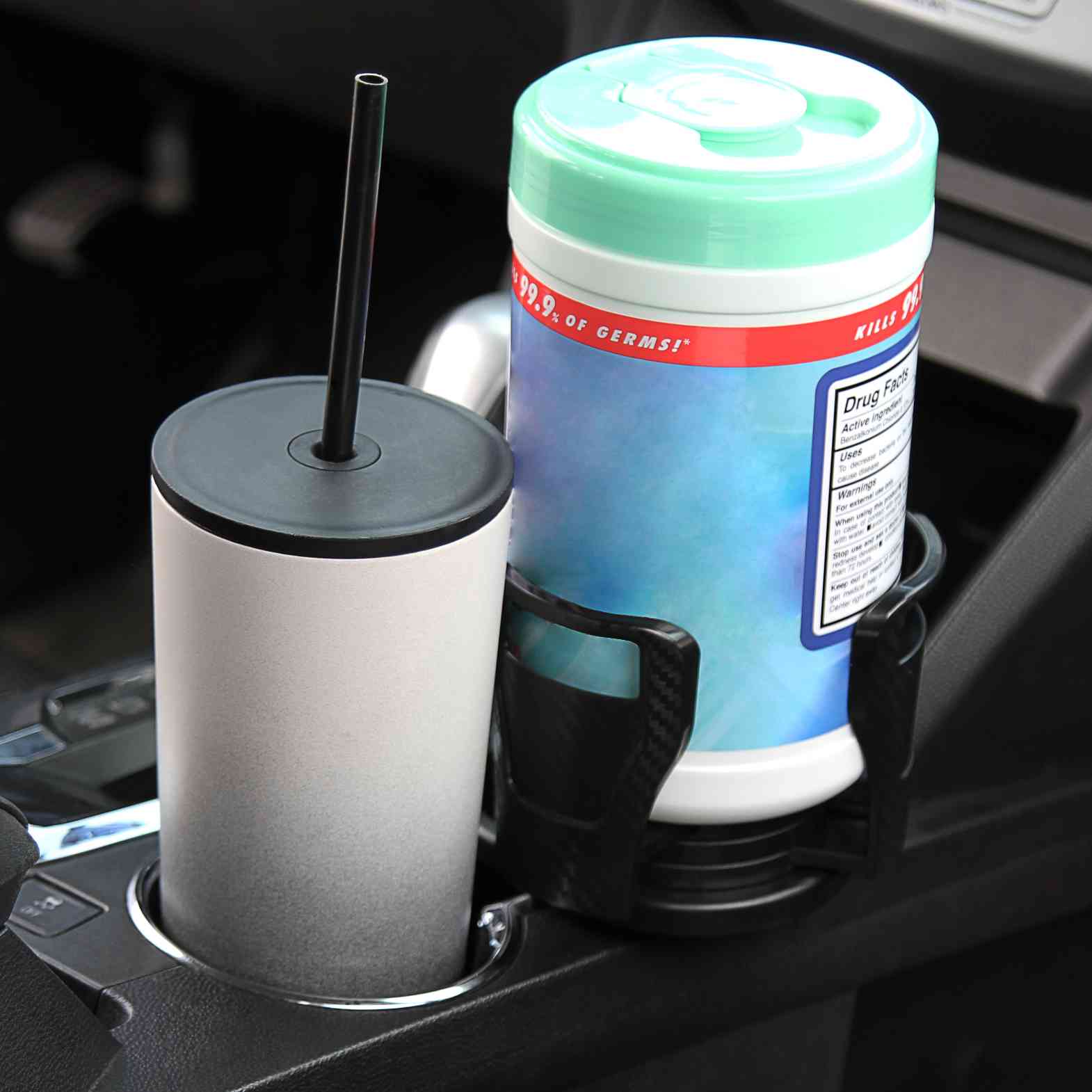 Gives you an extra big cupholder